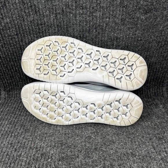 Nike Free RN 2018 Wolf Grey White Athletic Running Shoes Women’s 9.5 942837-003 - Picture 6 of 8